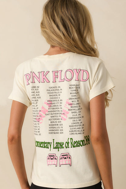 Pink Floyd Ivory Cotton Momentary Lapse Of Reason Tour Tee