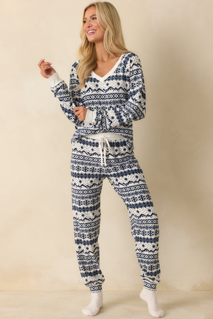 Z Supply Vanilla Ice Twilight Fairisle Jogger Pajama Pants