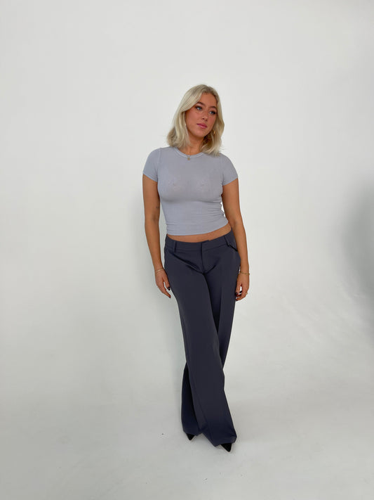 Britney low waisted suit pants - Grey