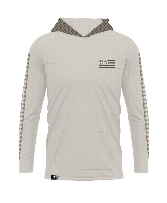 'Iwa Triangles Hooded Long Sleeve Drifit Sandy
