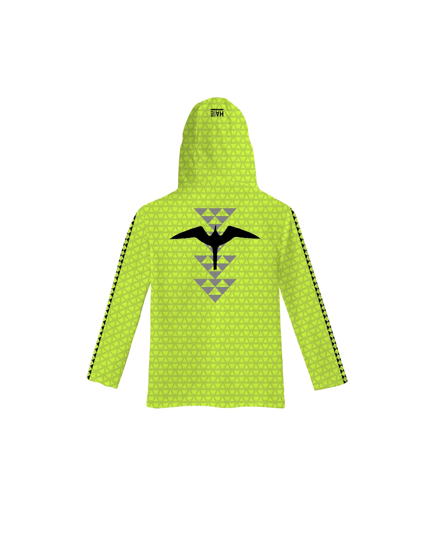 Iwa Triangles Toddler Hooded Long Sleeve Drifit High Viz