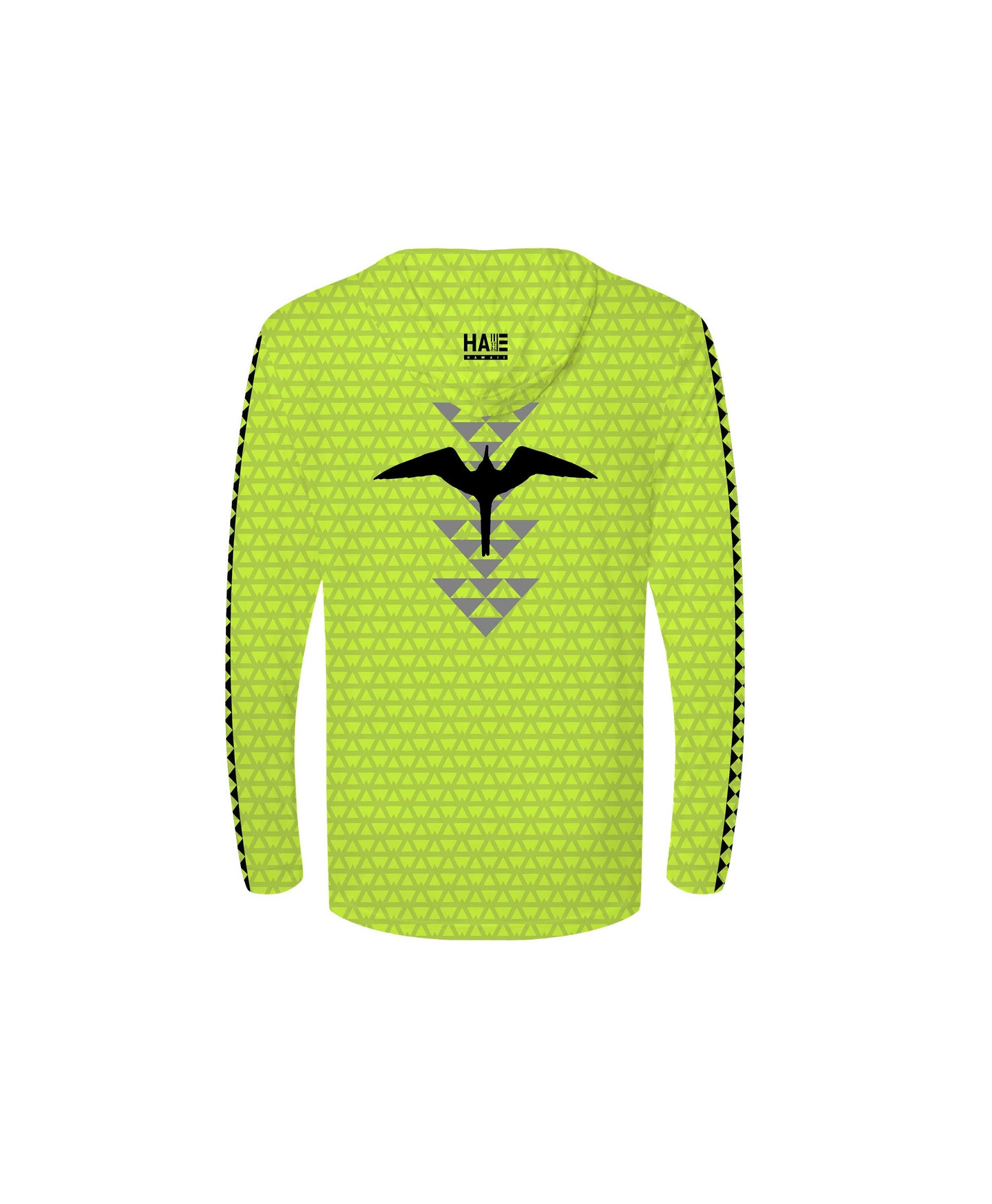 Iwa Triangles Youth Hooded Long Sleeve Drifit High Viz