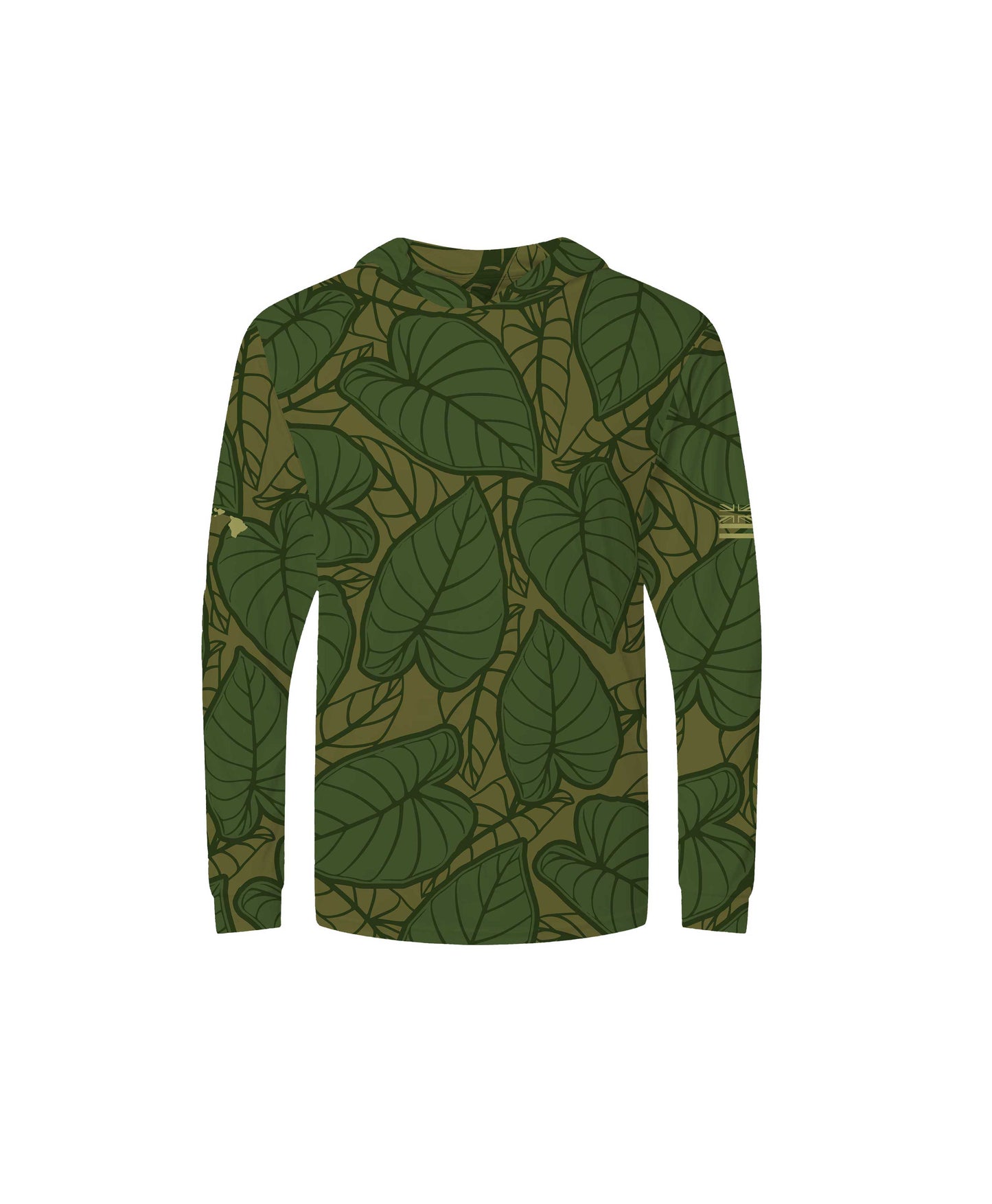 Kalo Patch Brown Youth Hooded Longsleeve Drifit
