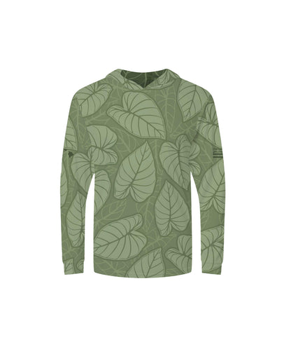 Kalo Patch Green Youth Hooded Longsleeve Drifit