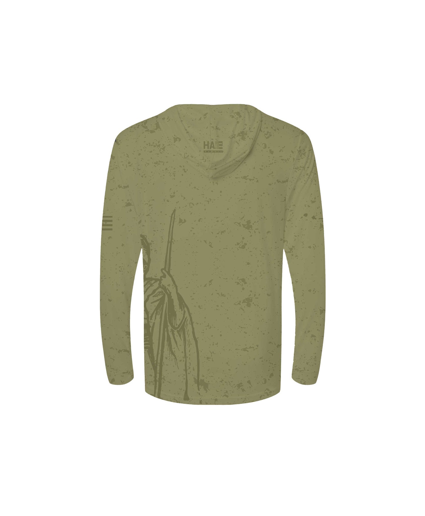 Kamehameha Youth Hooded Longsleeve Drifit Olive