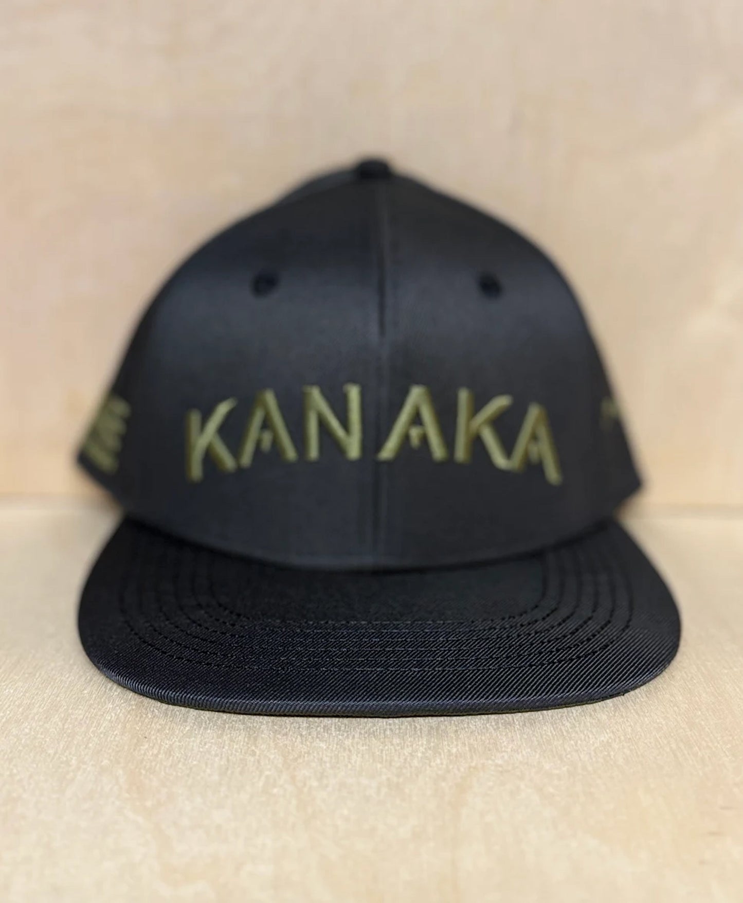 Kanaka 3D Puff Snapback Olive on Black