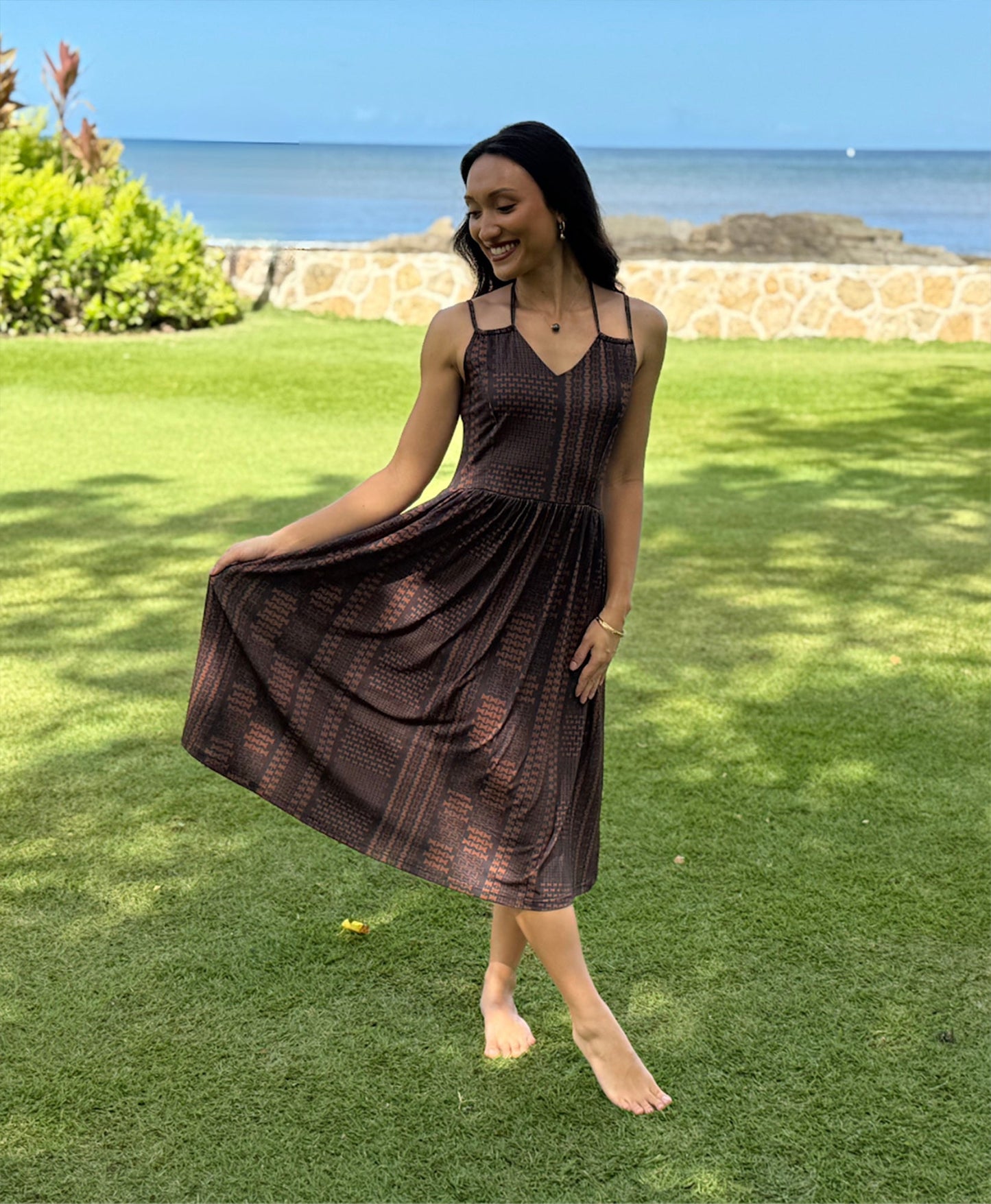 Kupulau Midi Dress Pewa