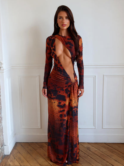LUNELLE MAXI DRESS DENALI