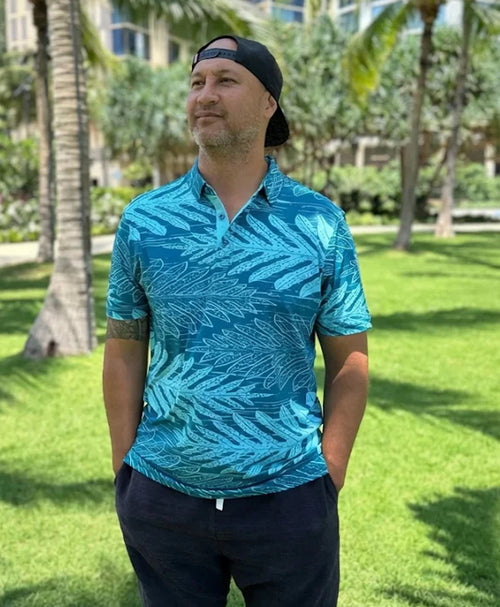 Lauae Anywhere Polo Teal