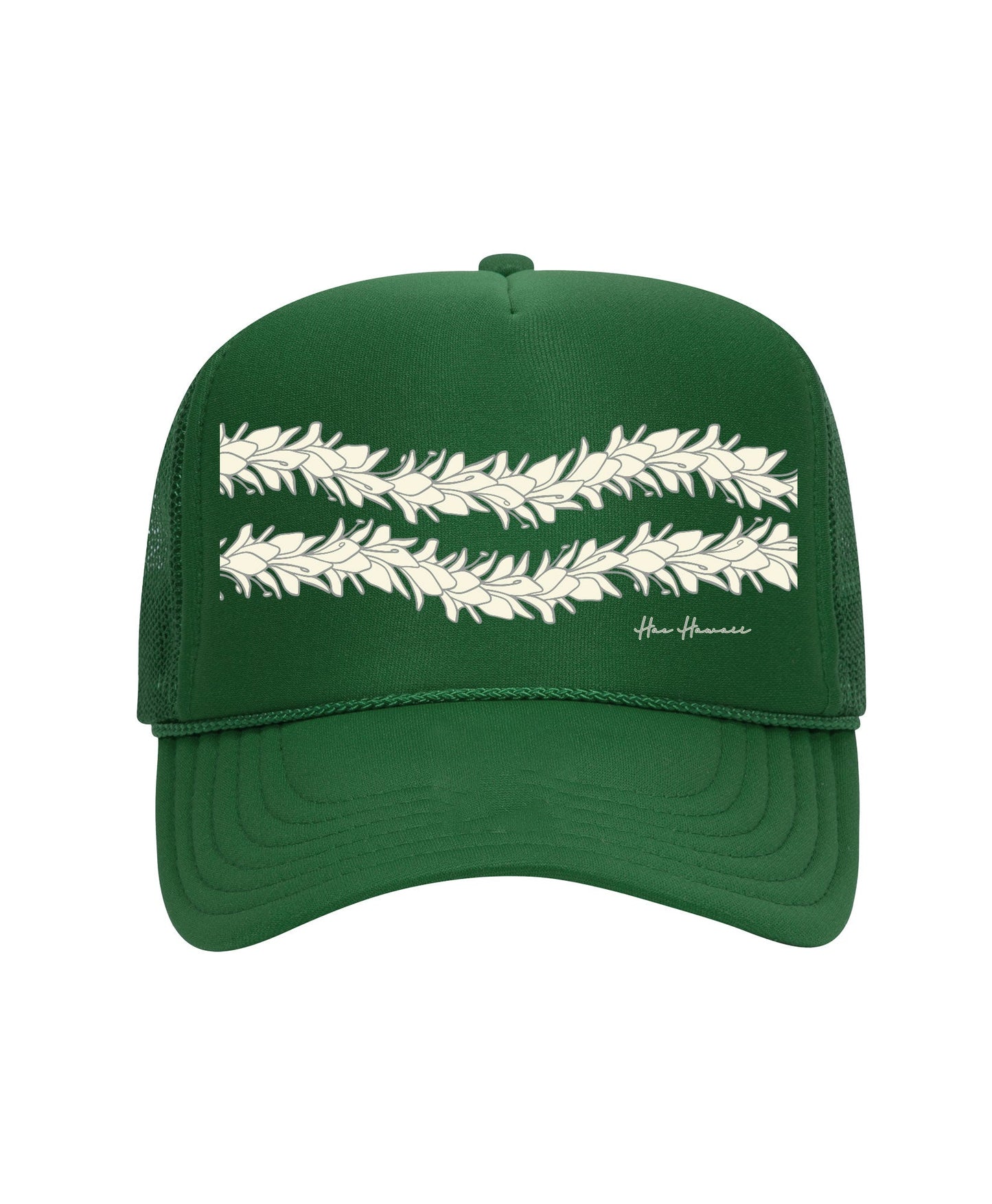 Lei Awapuhi Trucker Hat Kelly Green