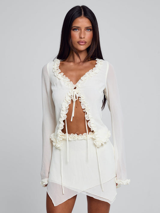 Mae Top Ivory