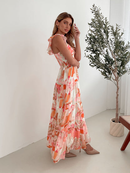 Mariel Pink Floral Dress | Women's Floral Mini Dress