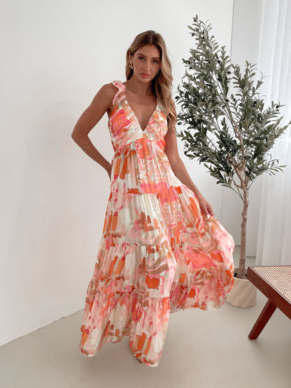 Mariel Pink Floral Dress | Women's Floral Mini Dress