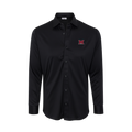 Miami Ohio Quattro Flex Dress Shirt with Semi-Spread Collar Black