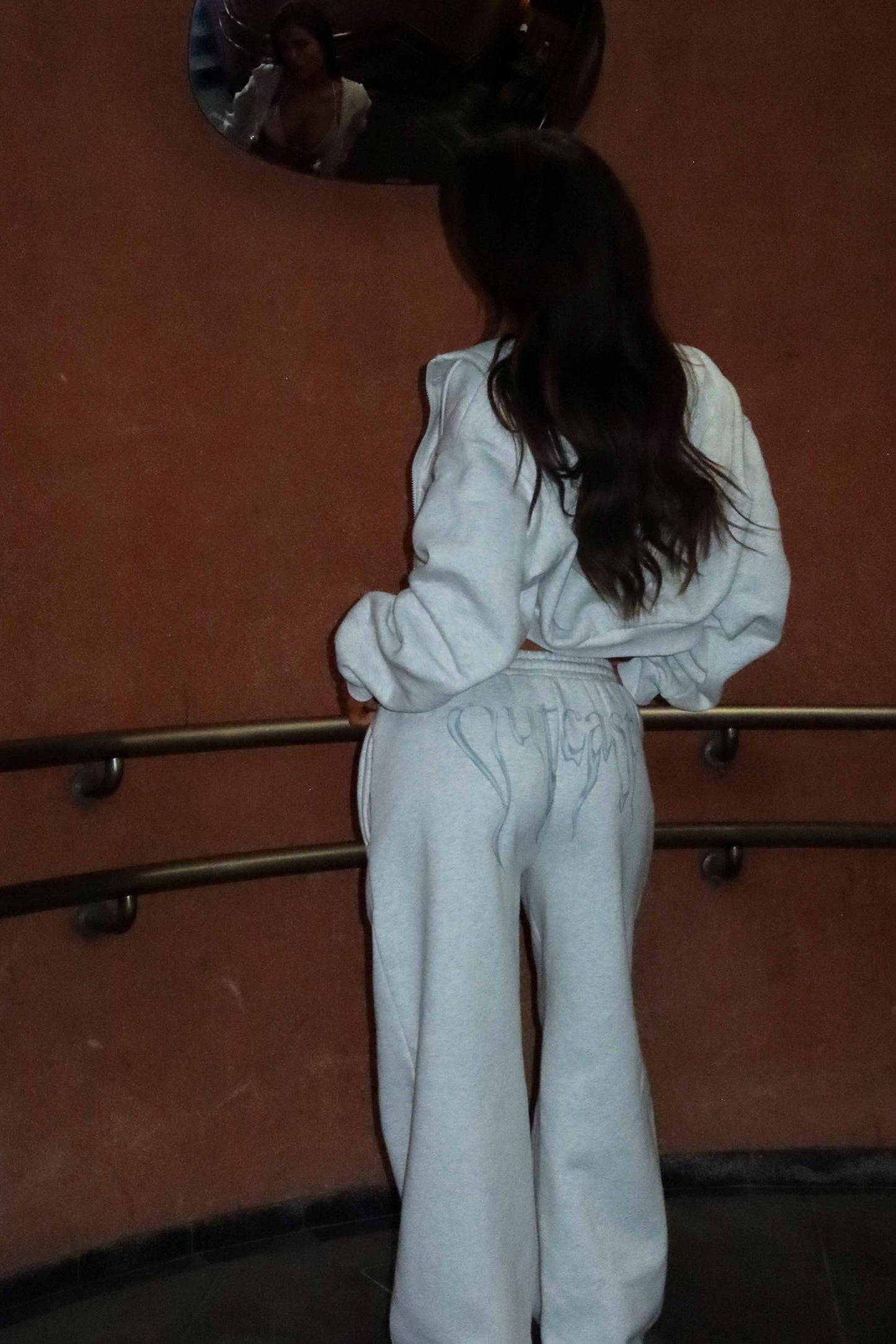 Nya Cropped Hoodie Grey