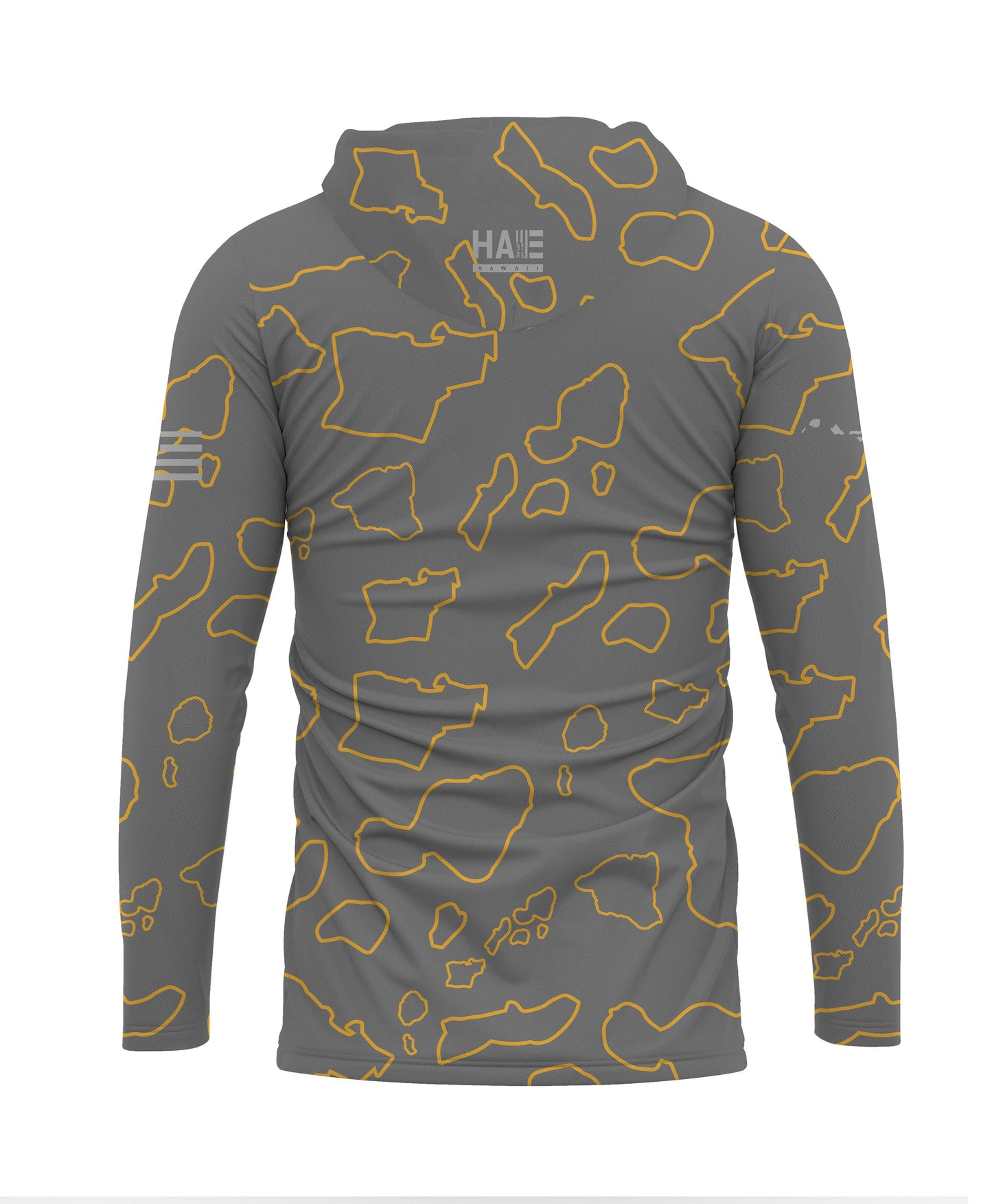 Namoku Hooded Longsleeve Drifit Gray Golden Rod