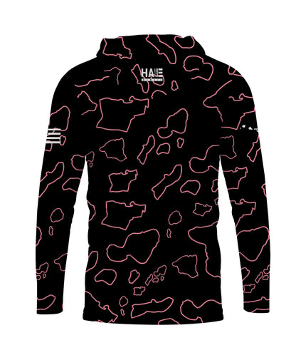 Namoku Hooded Longsleeve Rose Pink Black