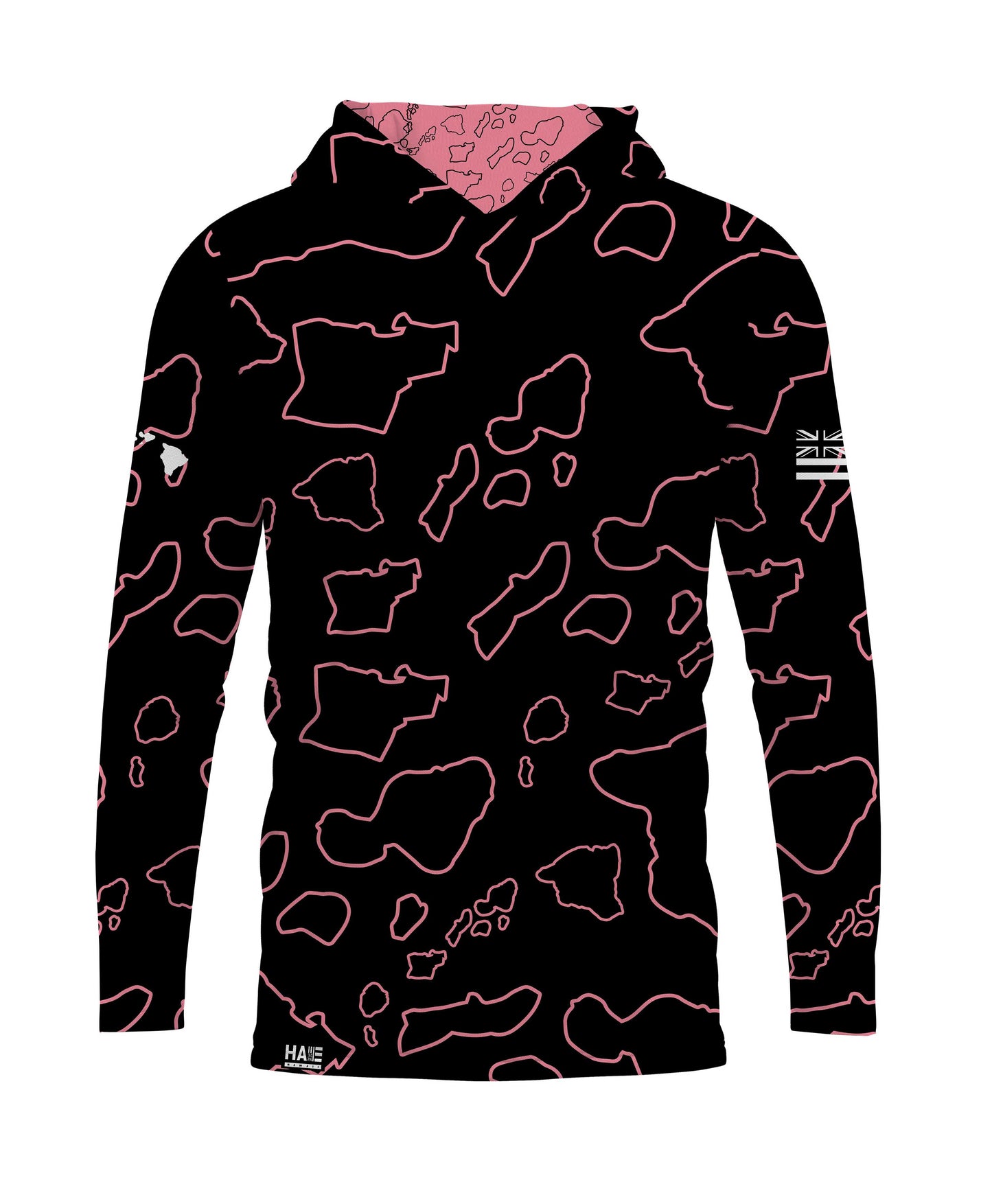 Namoku Hooded Longsleeve Rose Pink Black