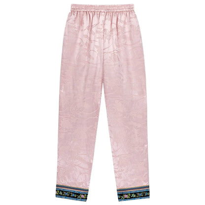 (Presale) Fuguang Xiying 浮光曦影 Floating Shadows 1910s Arrow Leg Brocade Trim Mid Waist Pants