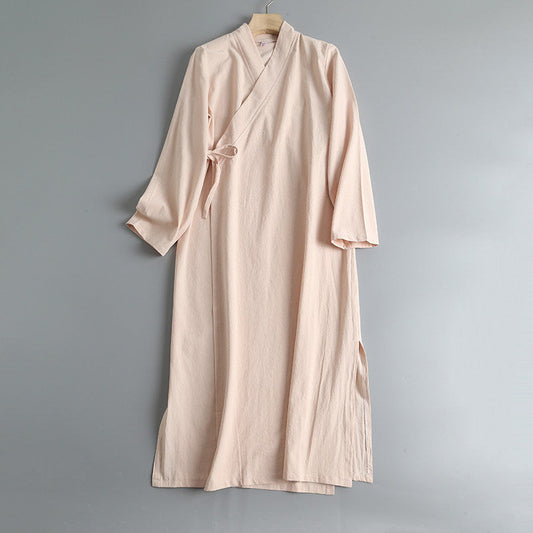 Luo Ying 落英 Falling Petals Song & Ming Pure Cotton Jiaoling Changshan Long Top