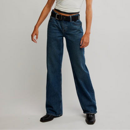 Free People Tennessee Low-Rise Boyfriend Jeans