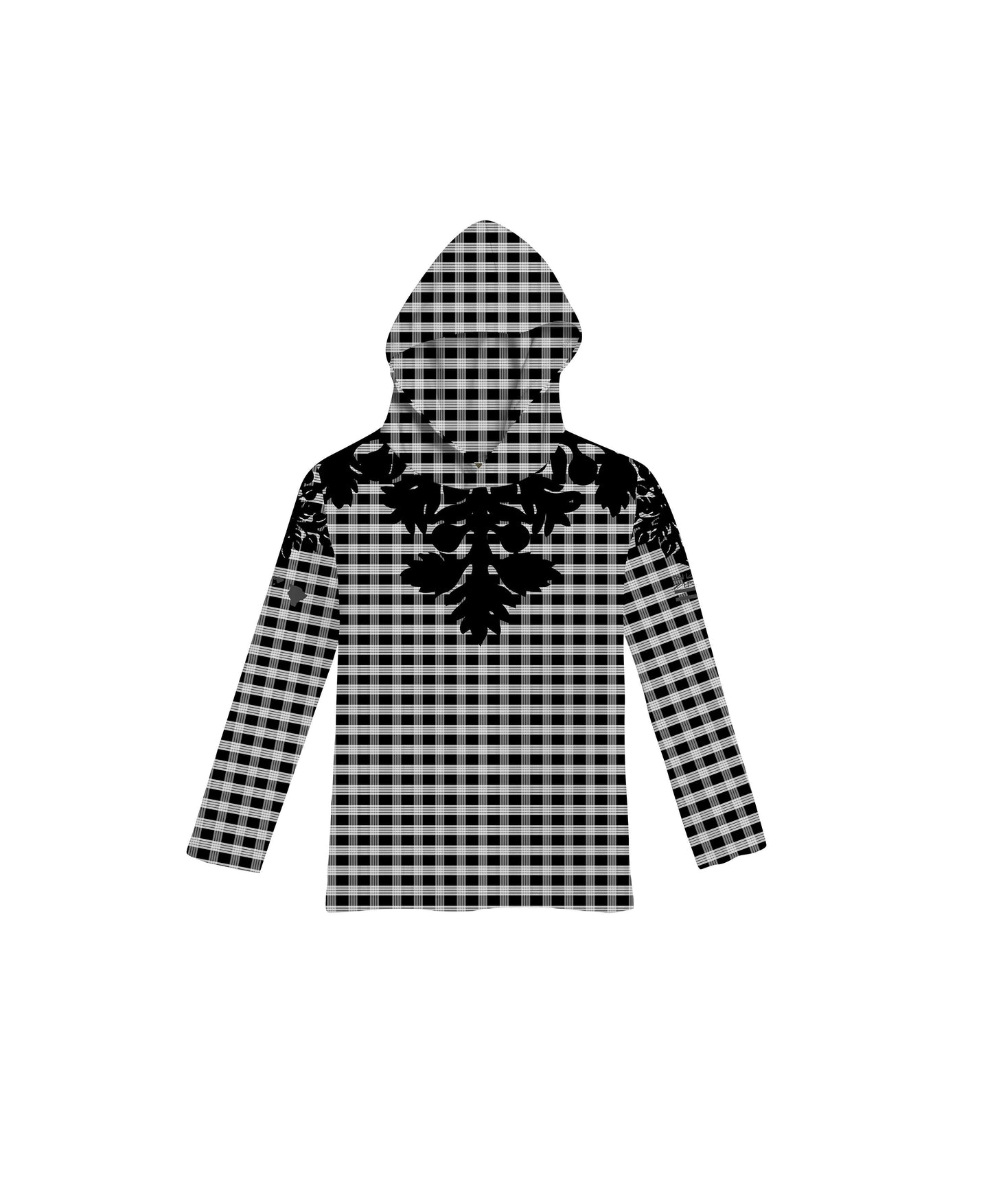 Palaka Kuiki Toddler Hooded Longsleve Drifit Black