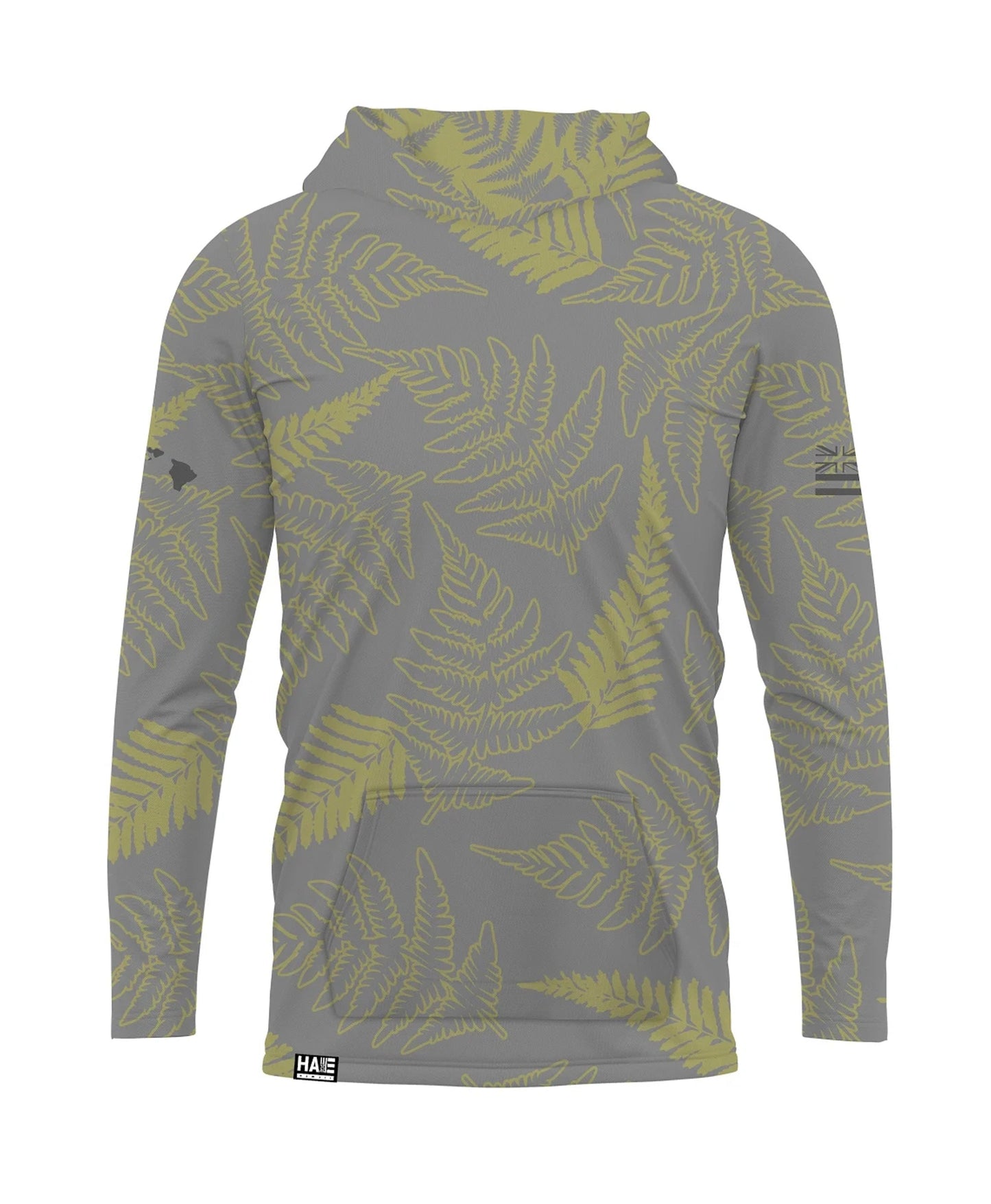 Palapalai Toddler Hooded Long Sleeve Drifit Gray Olive