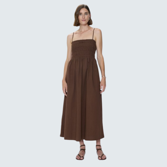 PISTOLA Bianca Shirred Bodice Dress