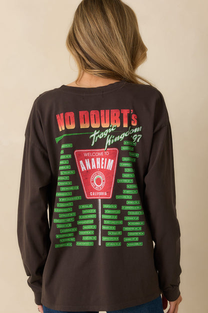 No Doubt Tragic Kingdom Vintage Black Cotton Long Sleeve Tee