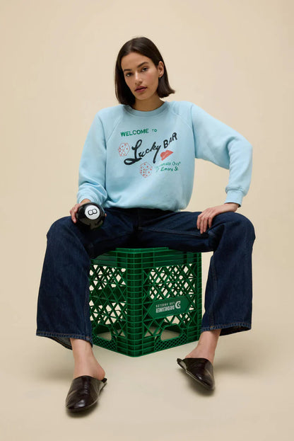 Lucky Bar Shrunken Raglan Sweatshirt