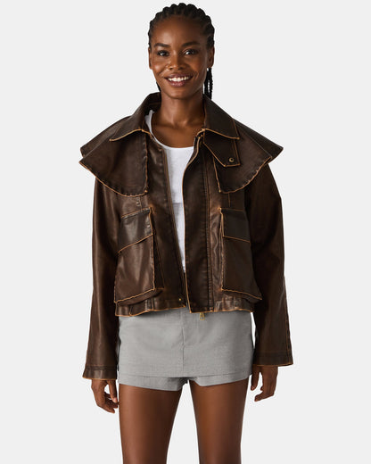 VARVARA JACKET CHOCOLATE