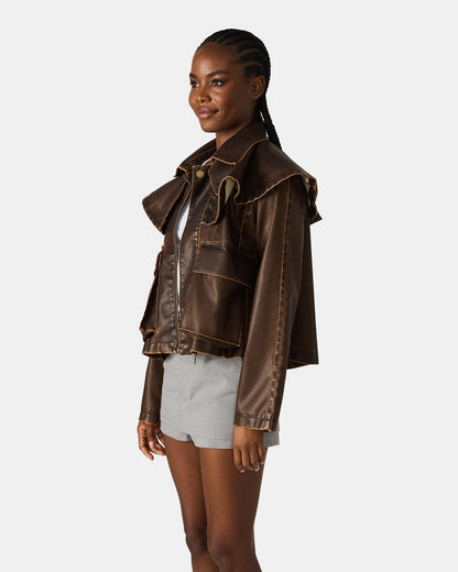VARVARA JACKET CHOCOLATE