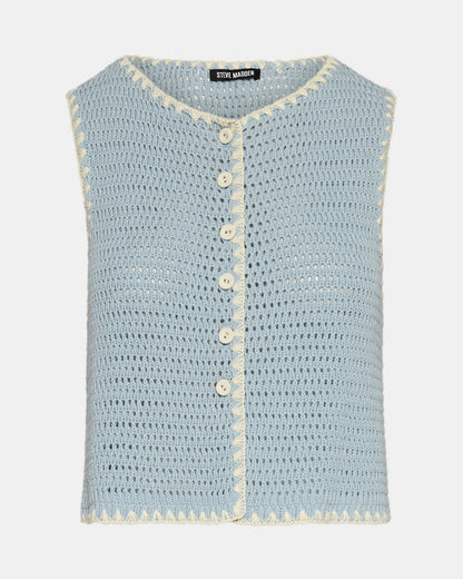 ANNYA SWEATER VEST BLUE ICE