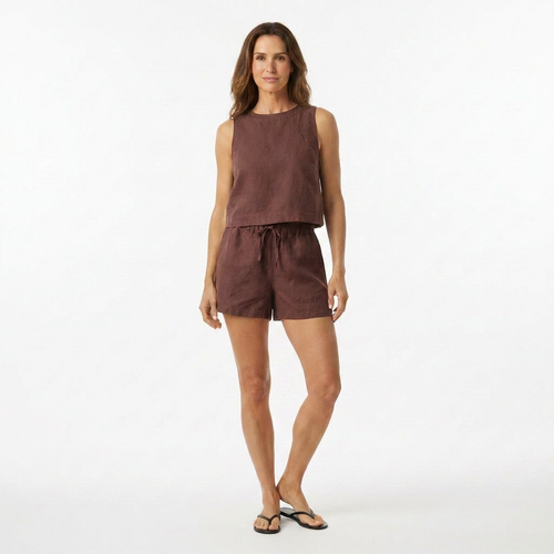 Linen Drawstring Short