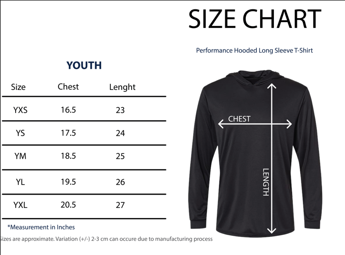 Namoku Youth Hooded Longsleeve Drifit Gray Golden Rod