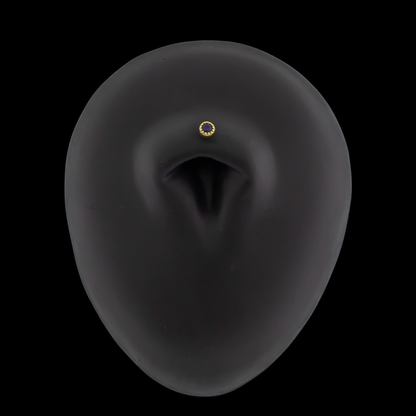 Alina - 18kt Gold Threadless End - Khrysos Jewelry