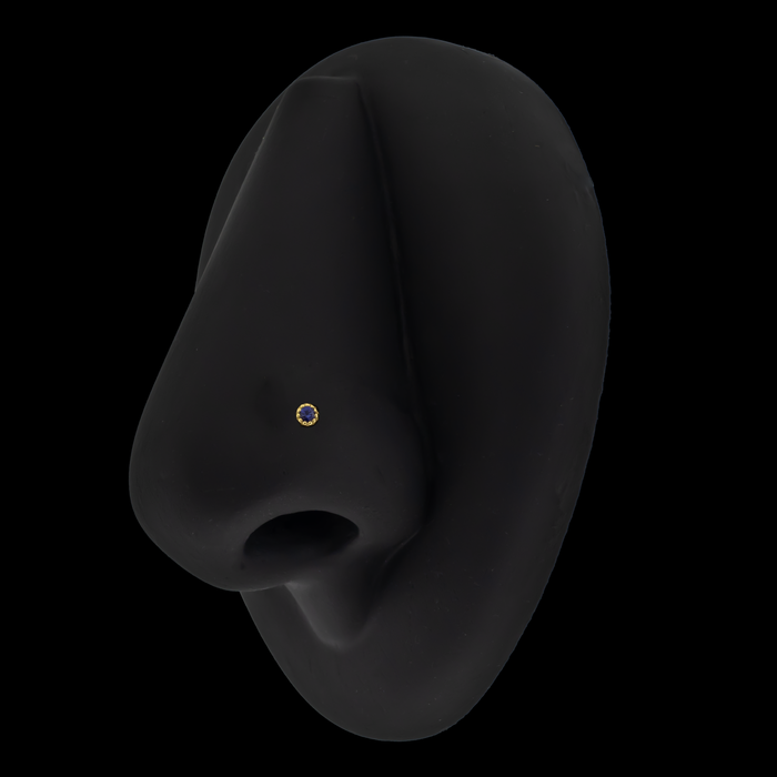 Alina - 18kt Gold Threadless End - Khrysos Jewelry