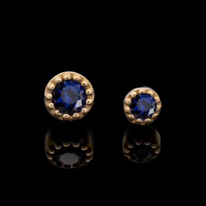 Yellow Gold / Sapphire / 2.5mm
