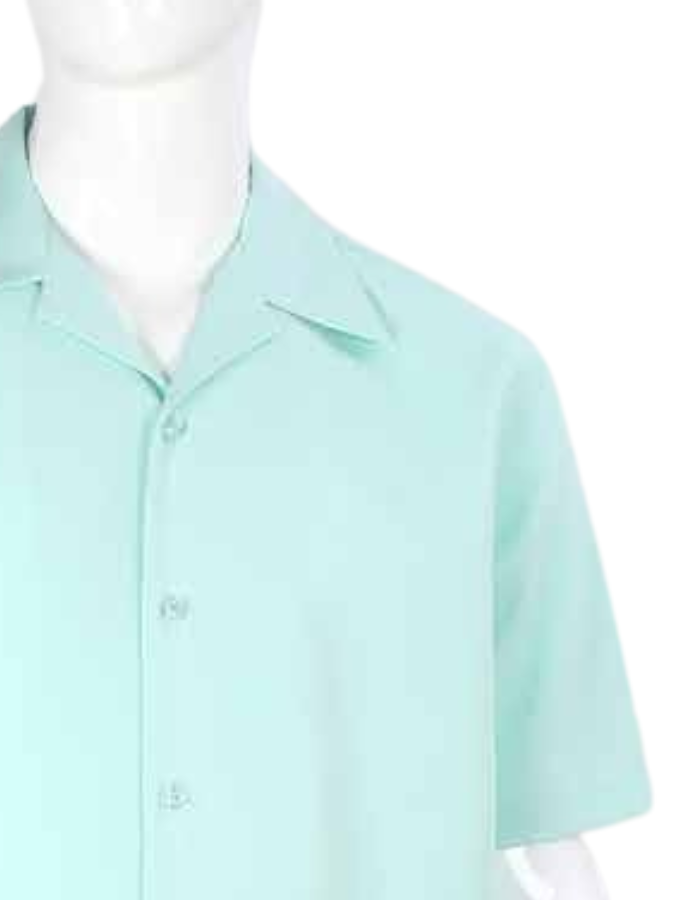Apollo King Royal Diamond Green Birdseye Classic Fit 2 piece Walking Suit
