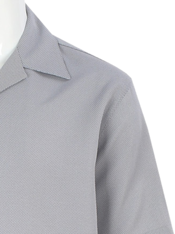 Apollo King Royal Diamond Mens Grey Birdseye 2 Piece Short Sleeve Walking Suit