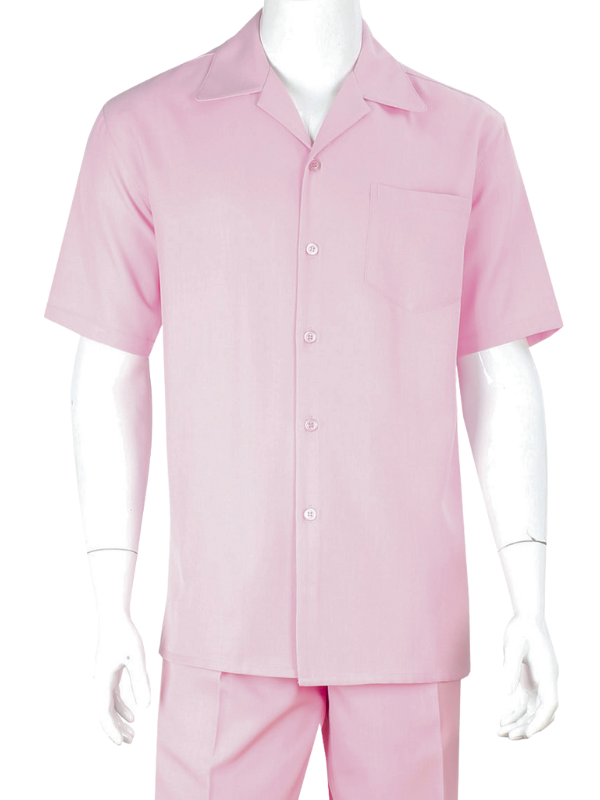 Apollo King Royal Diamond Pink Classic Fit 2 Piece Walking Suit