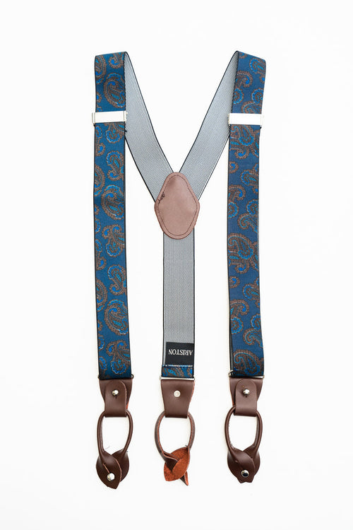 AR Paisley BNL Suspenders - The Suit Depot
