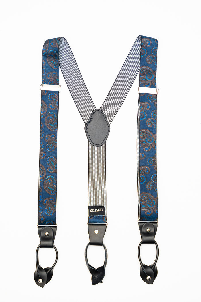 AR Paisley Suspenders - The Suit Depot