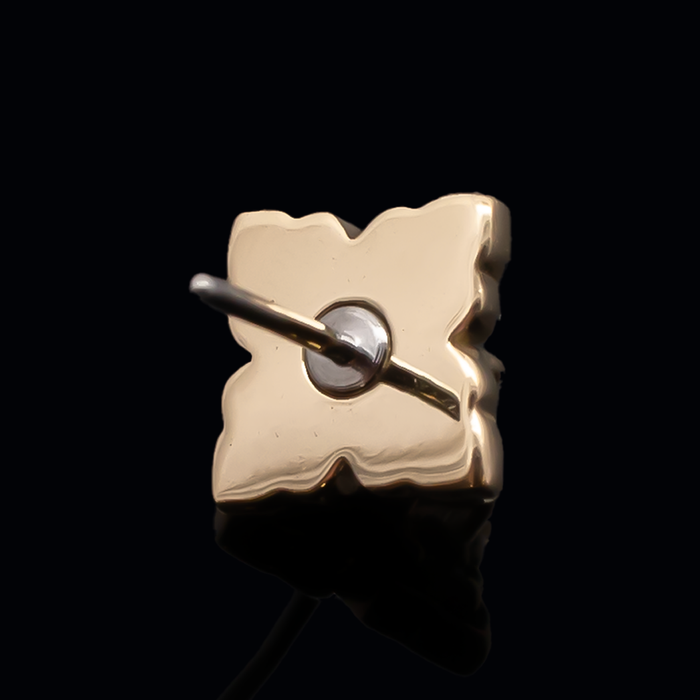 Asher - 18kt Gold Threadless End - Khrysos Jewelry