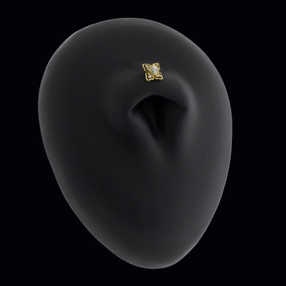 Asher - 18kt Gold Threadless End - Khrysos Jewelry