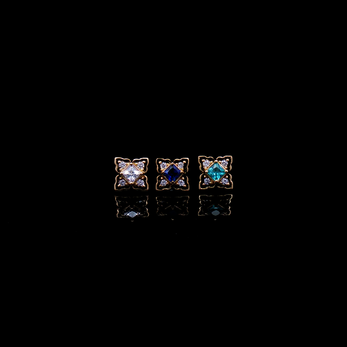 Asher - 18kt Gold Threadless End - Khrysos Jewelry