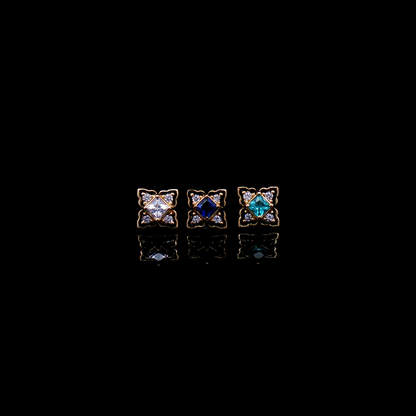 Asher - 18kt Gold Threadless End - Khrysos Jewelry