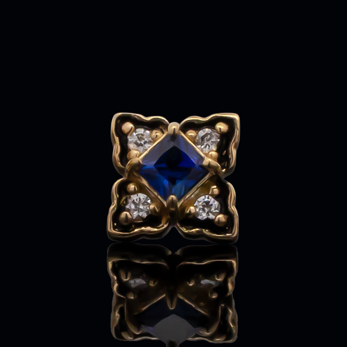 Yellow Gold / Genuine Sapphire