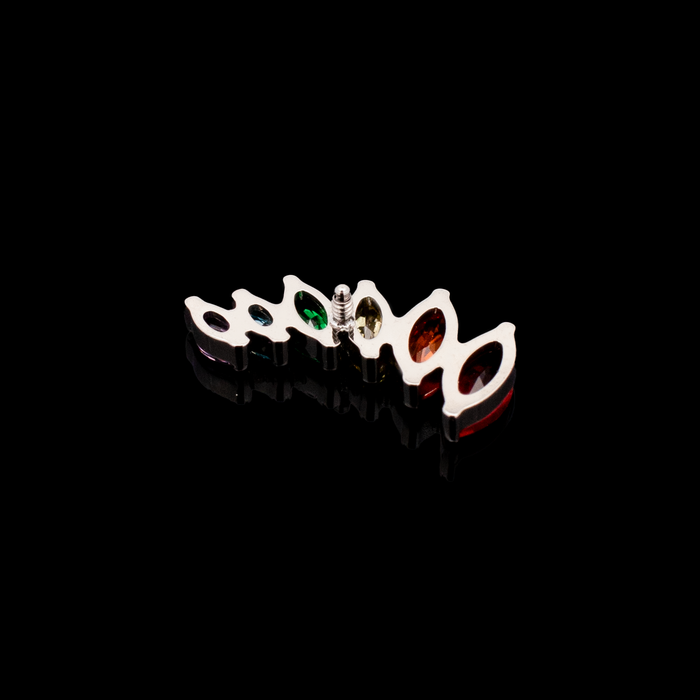 Auden - Rainbow 16G Internally Threaded End - Khrysos Jewelry