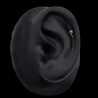 Auri - 18kt Gold Threadless End - Khrysos Jewelry